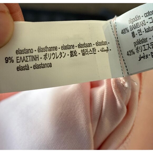 NWT ZARA Womens Strapless Pink Satin Wide Leg Jumpsuit Bloggers Favorite Size l - Picture 14 of 14